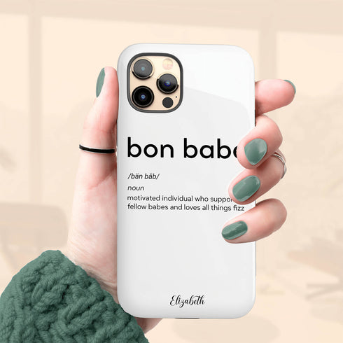 Bon Babe Custom Name iPhone Case